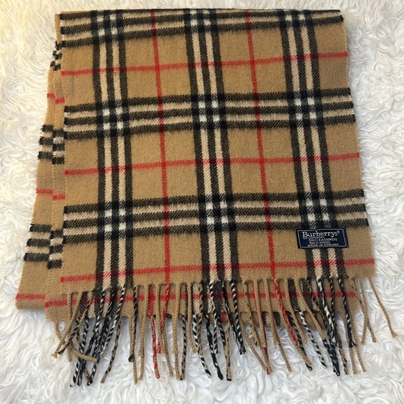 Burberrys plaid wool / cashmere scarf - Picture 8 of 10
